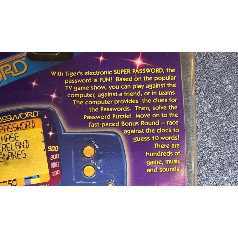 Tiger Electronics Super Password Brand New & Sealed 2000